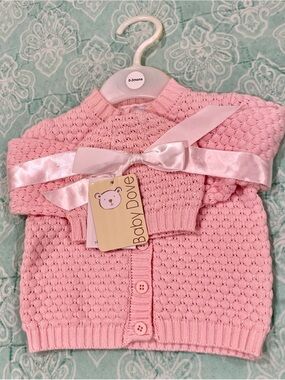 Newborn Cardigan and Hat Gift Set